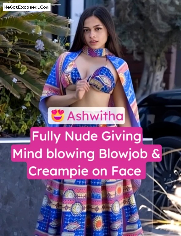 Ashwitha Nude on Bed Ready to Get Fucked Giving Mind-Blowing Blowjob, Onlyfans Video
