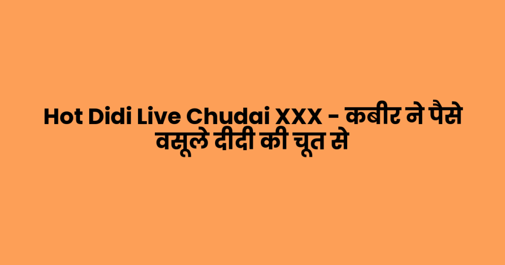 Hot Didi Live Chudai XXX – कबीर ने पैसे वसूले दीदी की चूत से