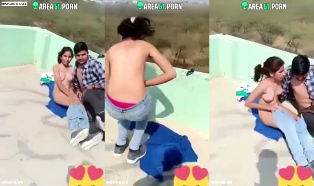Trending Video Indian Girl Gets Busted While Having Sex On The Roof