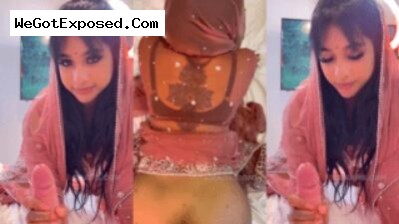 Cute Muslim Newly weds wife Handjobs and sucking Dick before fucking with Hubby