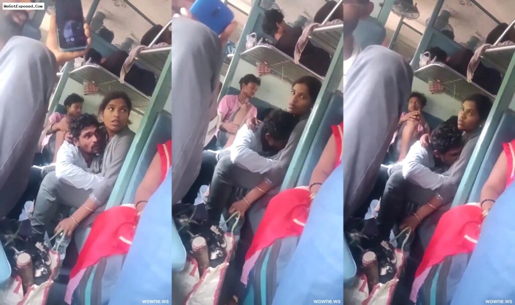 Indian Man Sucking GF Breasts On A Train, Indian Scandal