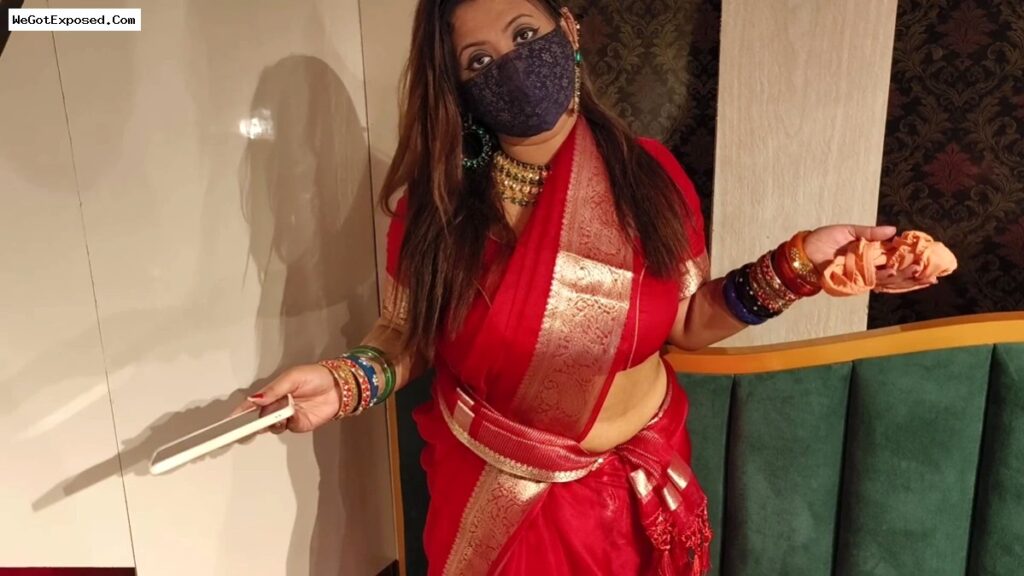 Indian Stepmom Caught Her Stepson Jerking with Her Panties and He Fucked Her – IndianMyra07
