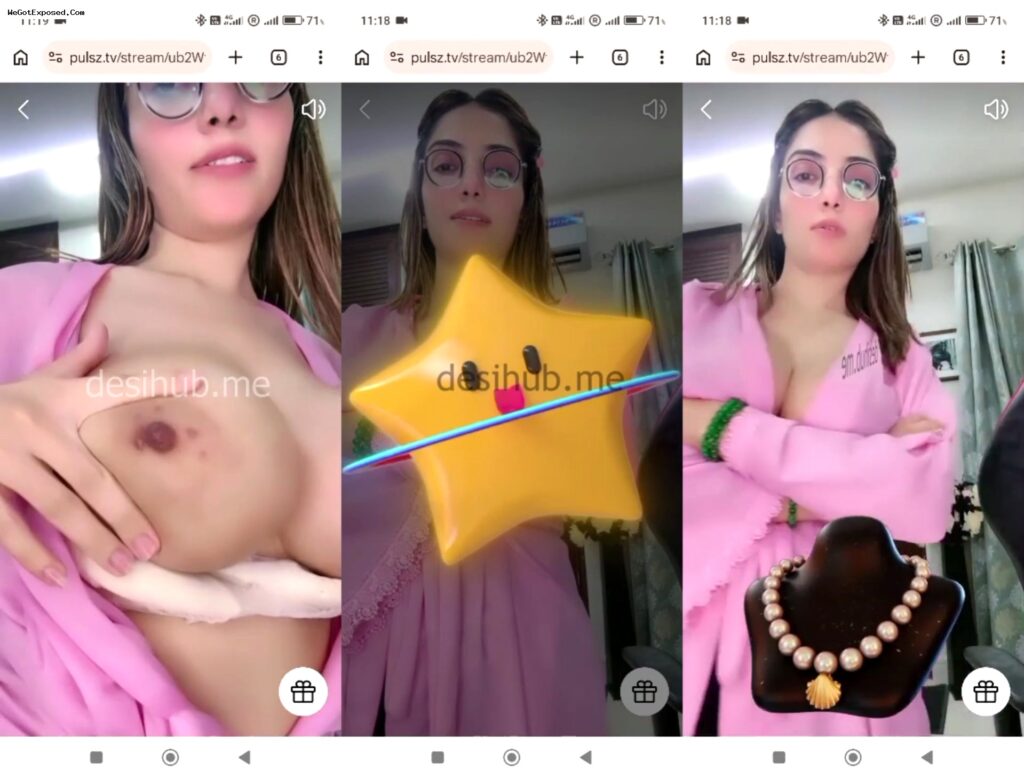 Pakistani Tiktoker Mishoo Khalifa Interacting with Fans and Teases Perfect Boobs