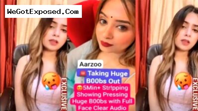 Hot Paki News Anchor Aarzoo Expose her Boobs on camera for BF, Leaked Video