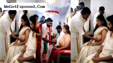 Malayalam Big Boobs Bride Boobs Pressing MMS