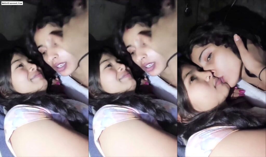 Beautiful Desi Lesbian Girls Kissing Viral Video MMS